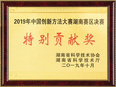 中國創(chuàng)新方法大賽湖南賽區(qū)決賽（特別貢獻獎）