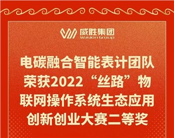 電碳融合智能表計團隊榮獲2022“絲路”物聯(lián)網(wǎng)操作系統(tǒng)生態(tài)應(yīng)用創(chuàng)新創(chuàng)業(yè)大賽二等獎